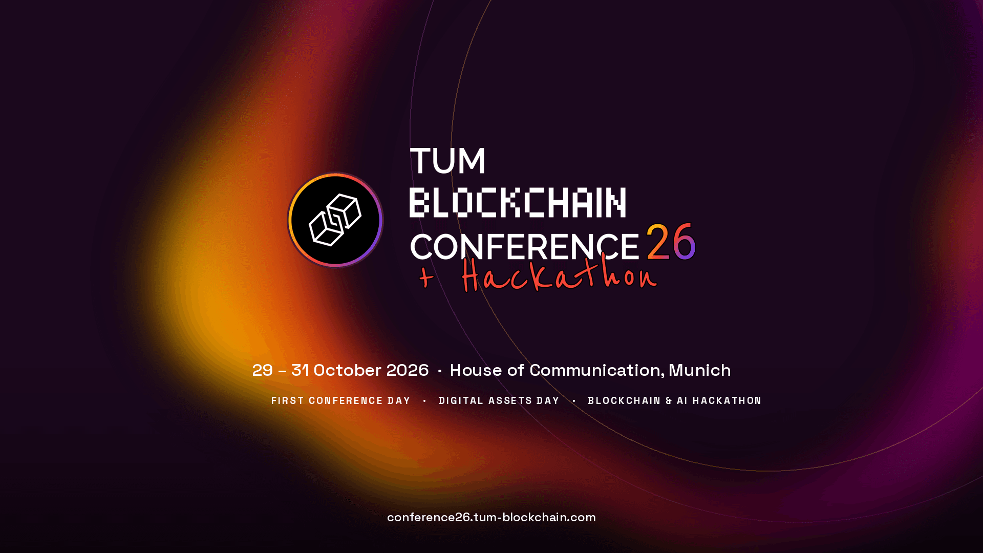 TUM Blockchain Conference 26 — PR banner