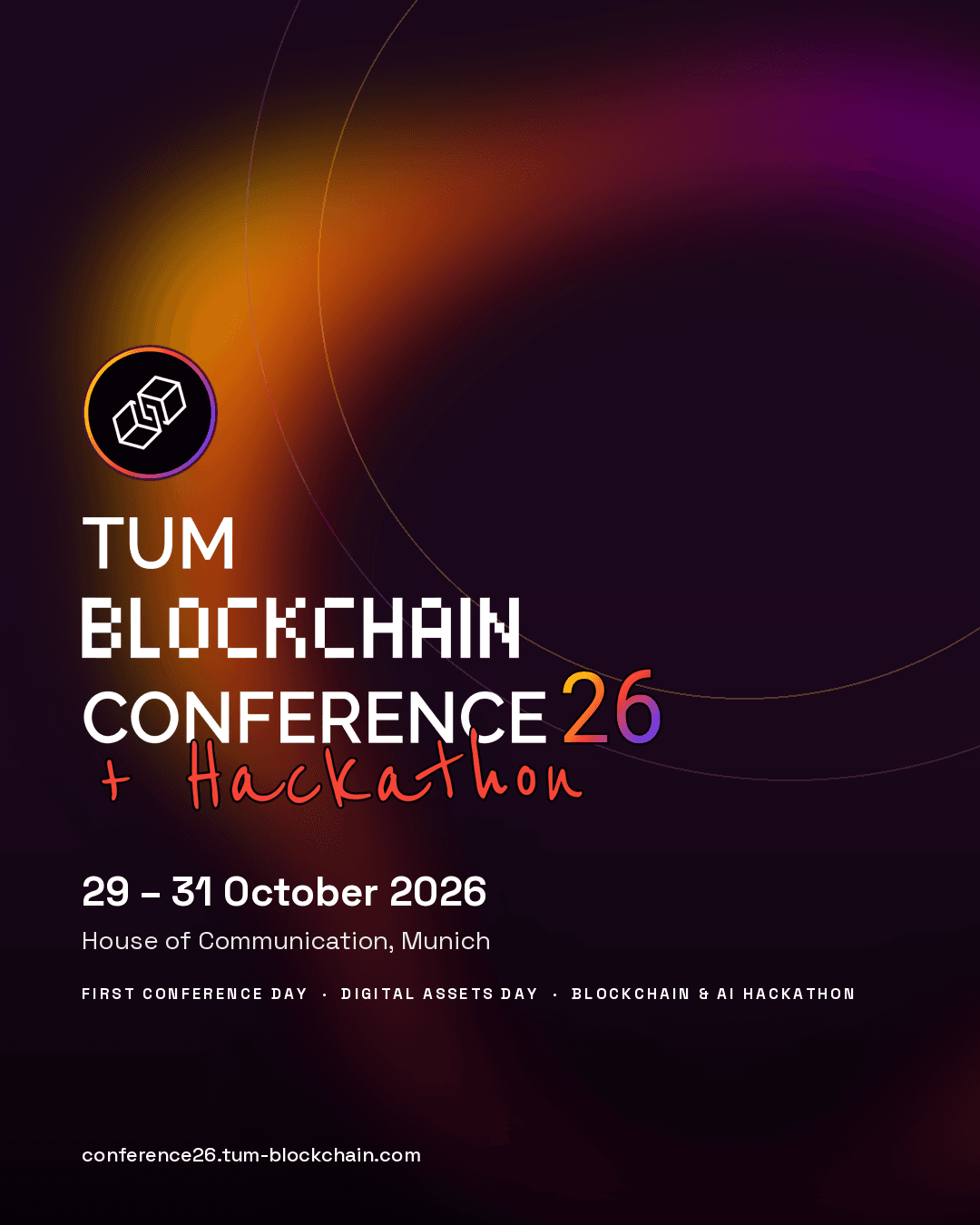 TUM Blockchain Conference 26 — Social post